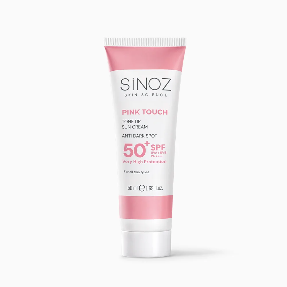 Sinoz Pink Touch Aydınlatıcı SPF50+ Pembe Güneş Kremi - Tüm Cilt Tipleri 50 ml