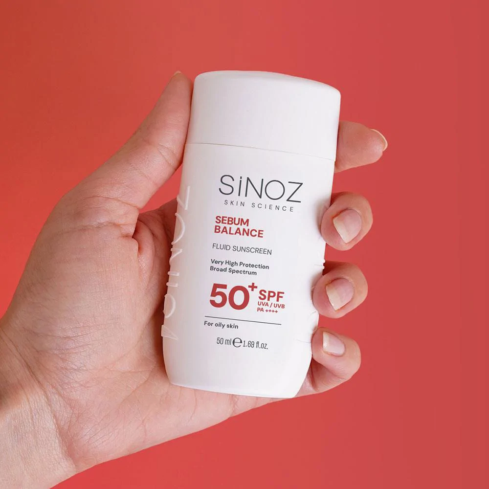 Sinoz Yağlı Ciltlere Özel Günlük Kullanım Spf50+ Sıvı Güneş Kremi 50 ml