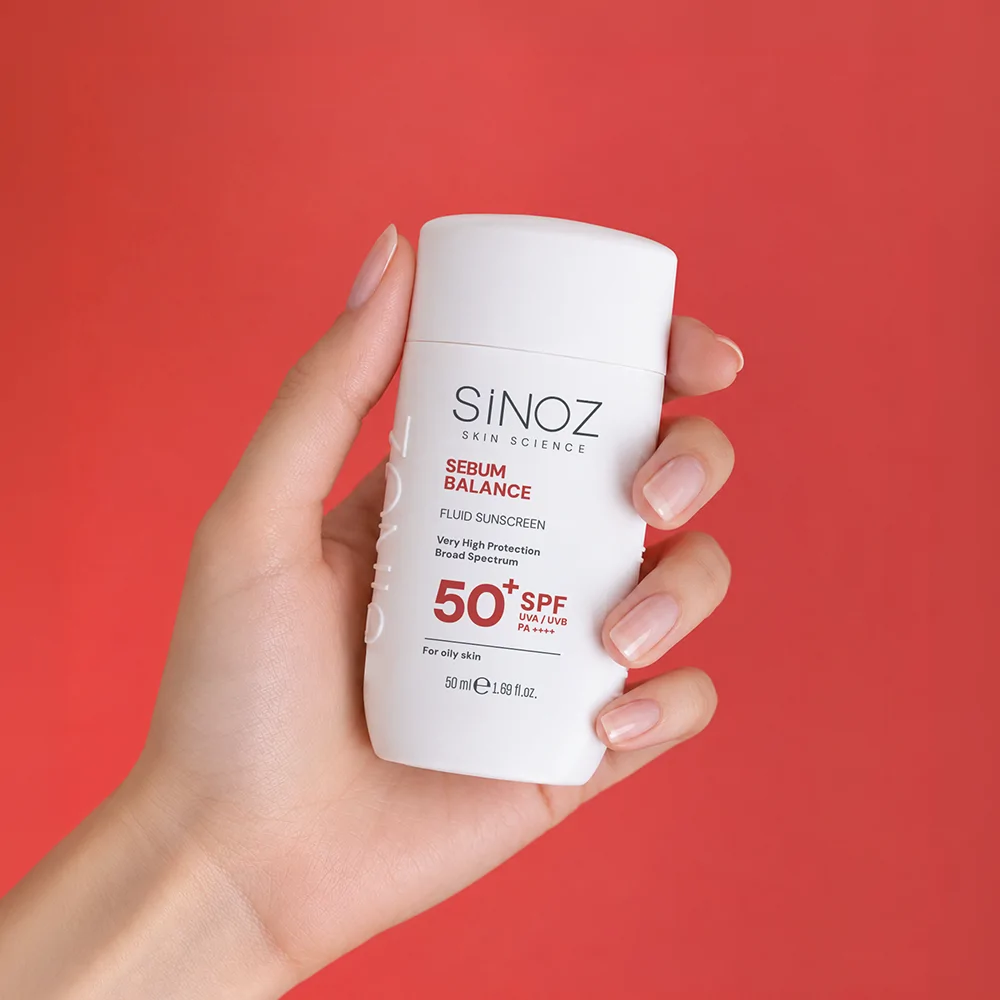 Sinoz Yağlı Ciltlere Özel Günlük Kullanım Spf50+ Sıvı Güneş Kremi 50 ml