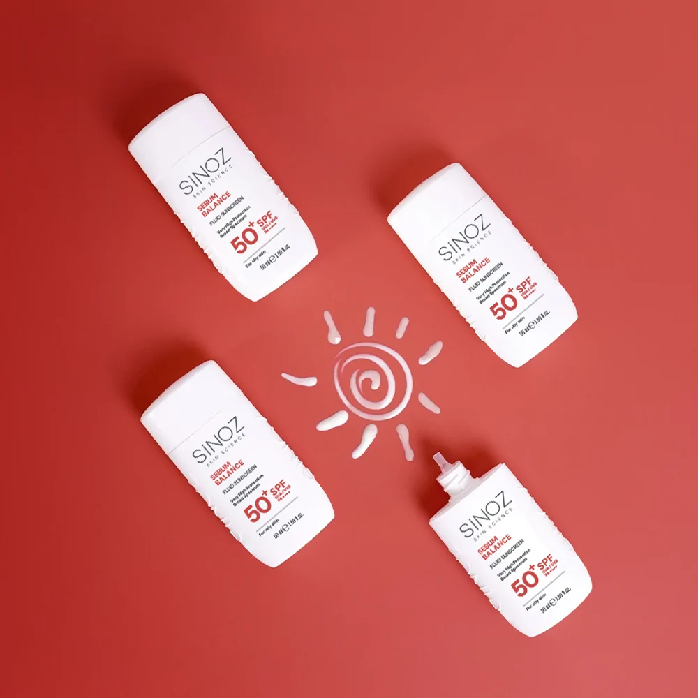Sinoz Yağlı Ciltlere Özel Günlük Kullanım Spf50+ Sıvı Güneş Kremi 50 ml