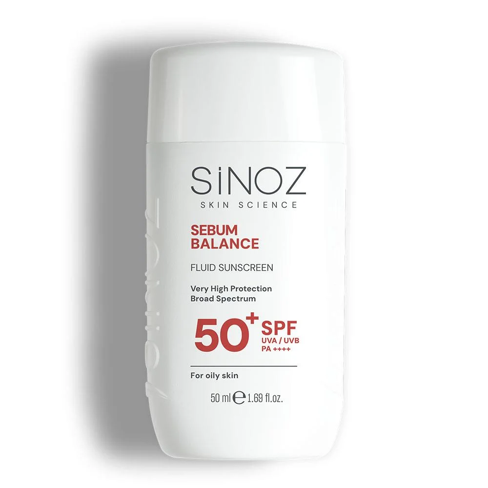 Sinoz Yağlı Ciltlere Özel Günlük Kullanım Spf50+ Sıvı Güneş Kremi 50 ml