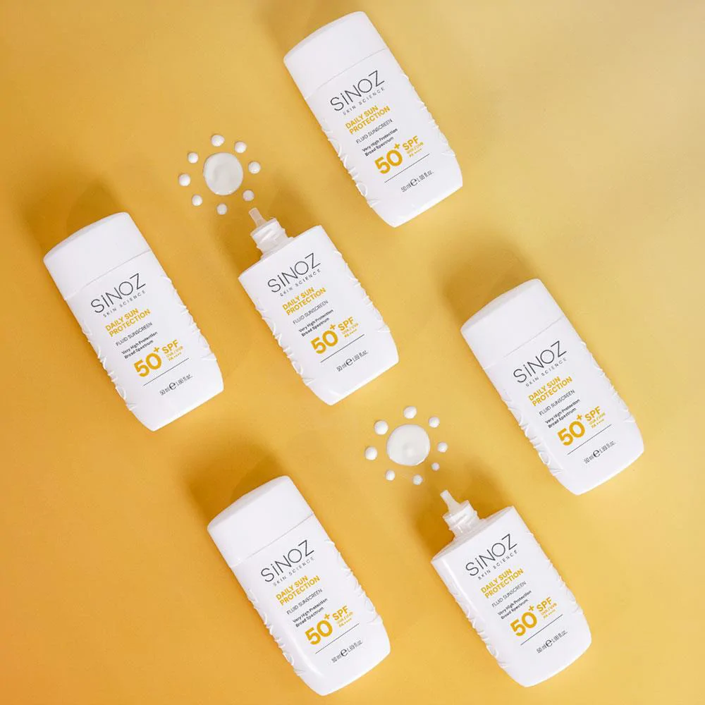 Sinoz Günlük Kullanım Spf50+ Renksiz Sıvı Güneş Kremi 50 ml