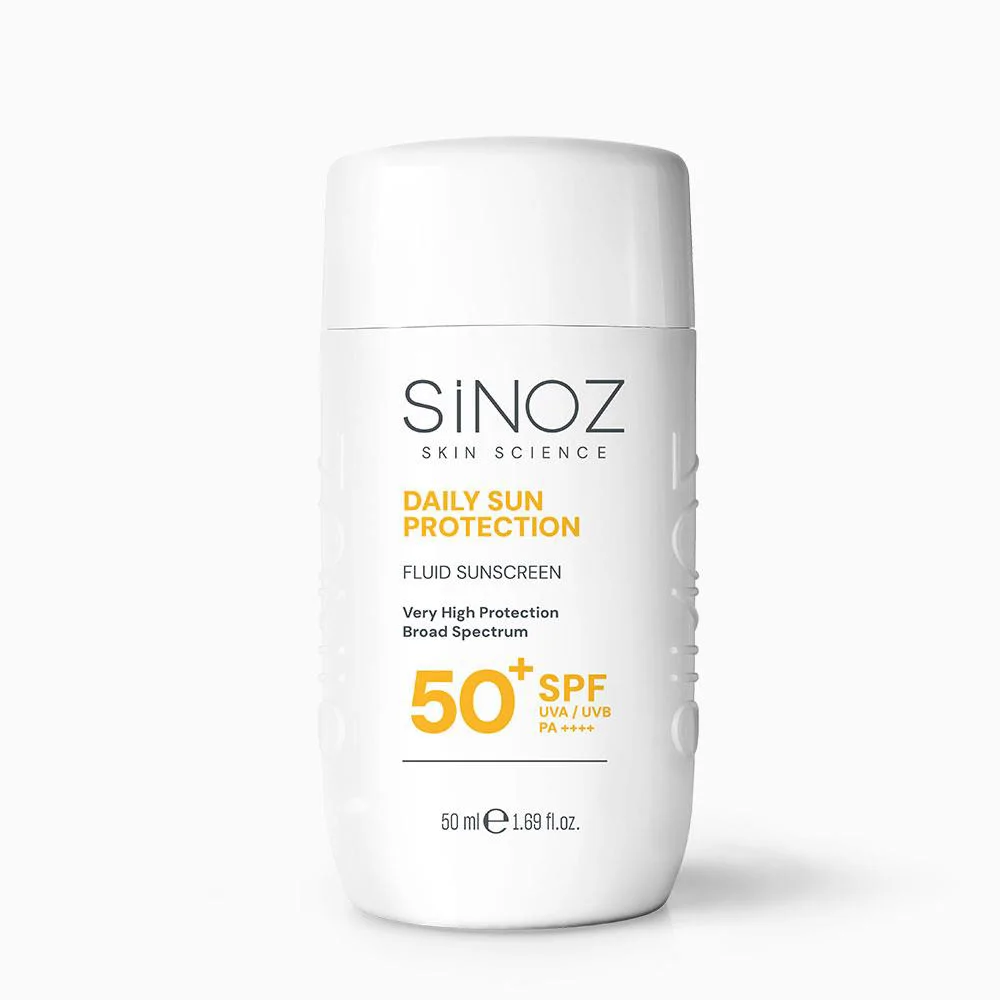 Sinoz Günlük Kullanım Spf50+ Renksiz Sıvı Güneş Kremi 50 ml