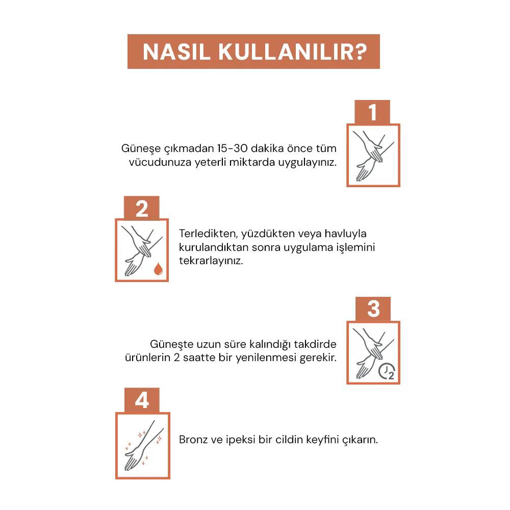 Sinoz Kusursuz Bronzlaştırıcı Güneş Yağı Spreyi - Hindistan Cevizi Kakao Havuç Yağı İçeren 200 ml 