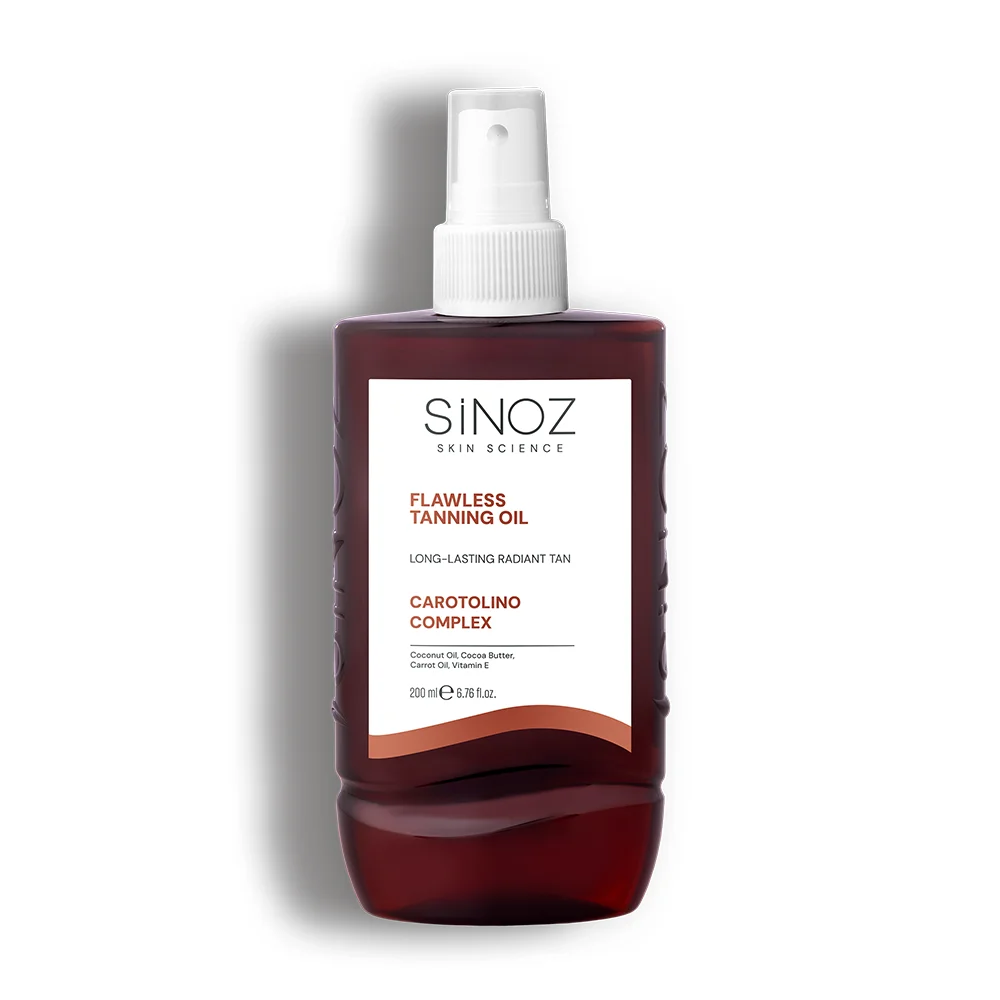 Sinoz Kusursuz Bronzlaştırıcı Güneş Yağı Spreyi - Hindistan Cevizi Kakao Havuç Yağı İçeren 200 ml 