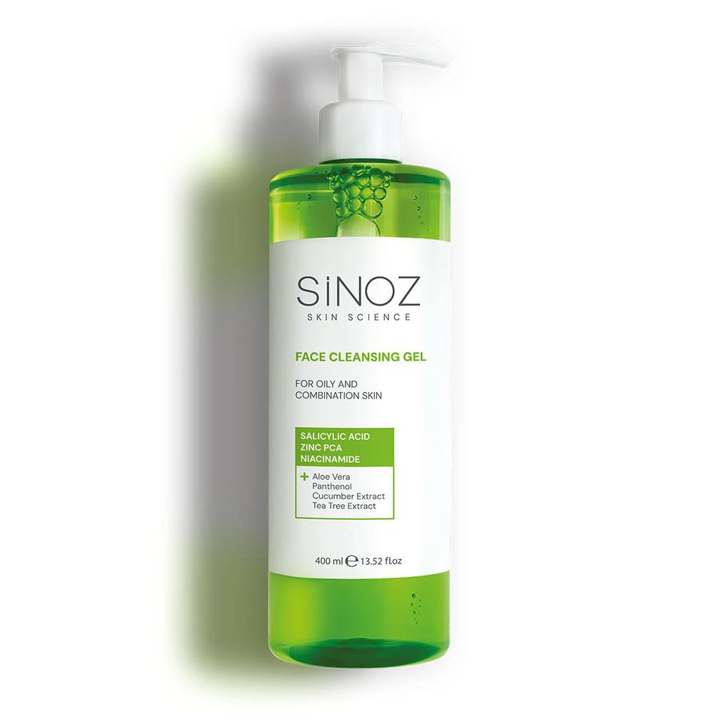 Sinoz Yağlı ve Karma Ciltler için Sebum Dengeleyici Yüz Temizleme Jeli 400 ml