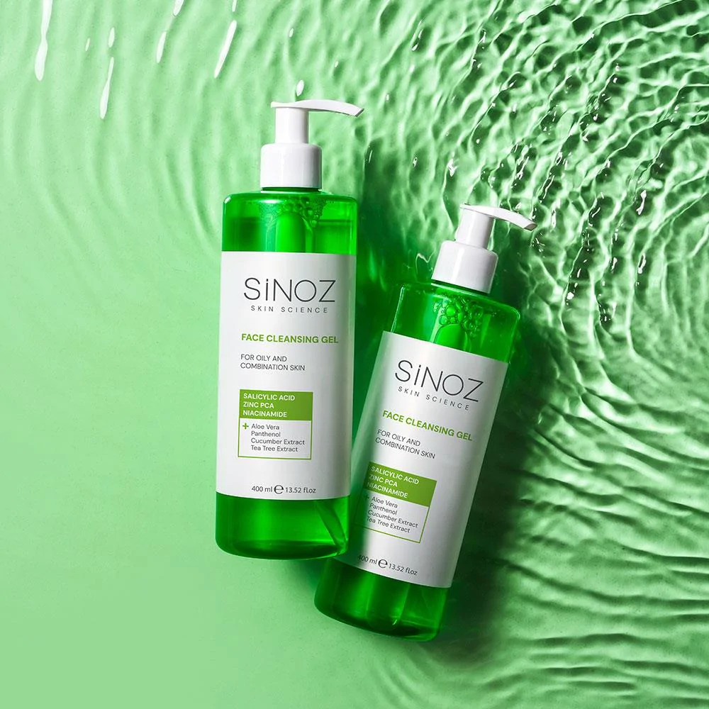 Sinoz Yağlı ve Karma Ciltler için Sebum Dengeleyici Yüz Temizleme Jeli 400 ml