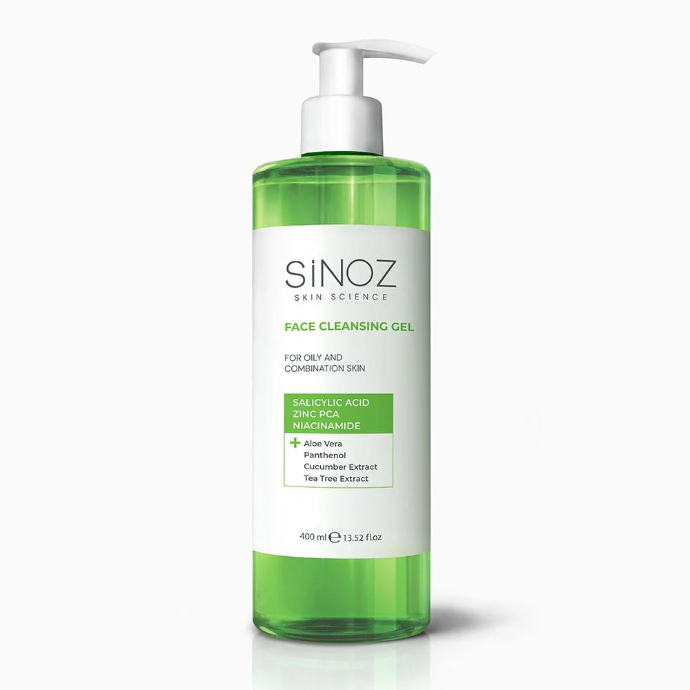Sinoz Yağlı ve Karma Ciltler için Sebum Dengeleyici Yüz Temizleme Jeli 400 ml