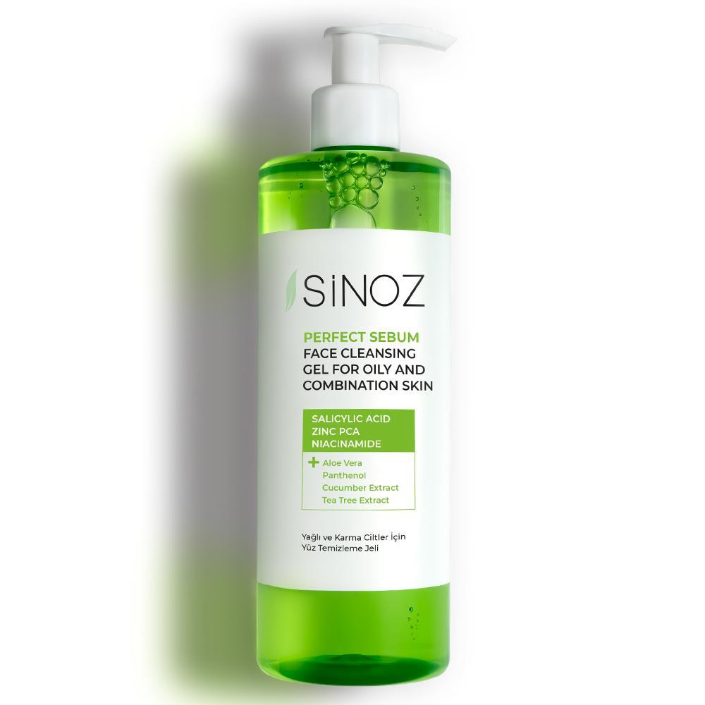 Sinoz Yağlı ve Karma Ciltler için Sebum Dengeleyici Yüz Temizleme Jeli 400 ml