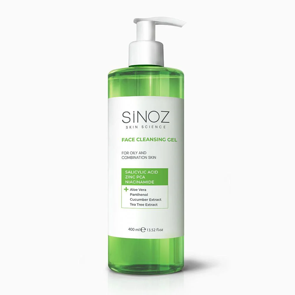 Sinoz Yağlı ve Karma Ciltler için Sebum Dengeleyici Yüz Temizleme Jeli 400 ml