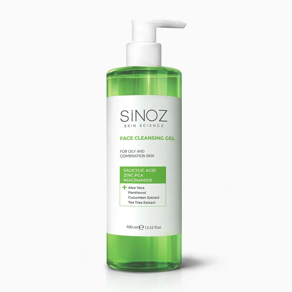 Sinoz Yağlı ve Karma Ciltler için Sebum Dengeleyici Yüz Temizleme Jeli 400 ml