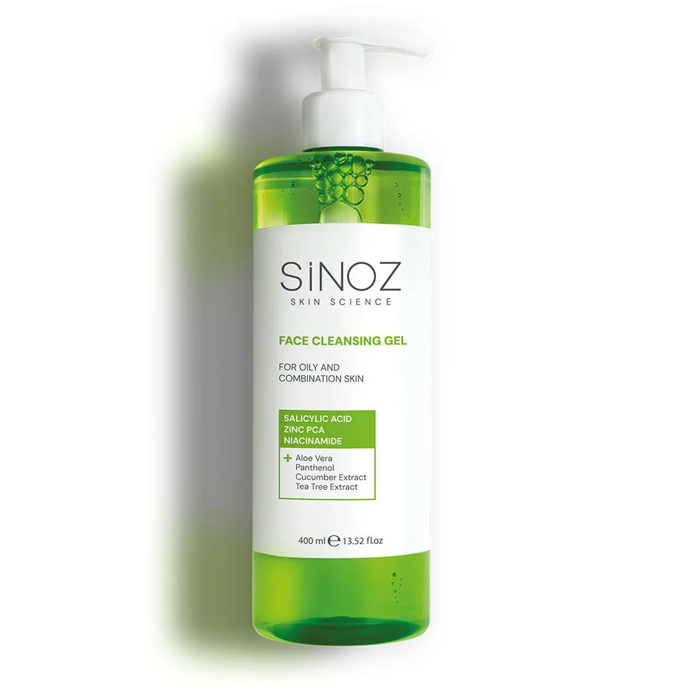 Sinoz Yağlı ve Karma Ciltler için Sebum Dengeleyici Yüz Temizleme Jeli 400 ml