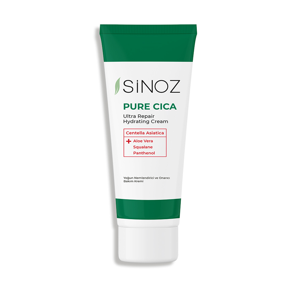 Sinoz Pure Cica Yoğun Onarıcı Yatıştırıcı Nemlendirici Bakım Kremi 50 ml Tahriş Olmuş Hasarlı Ciltler İçin