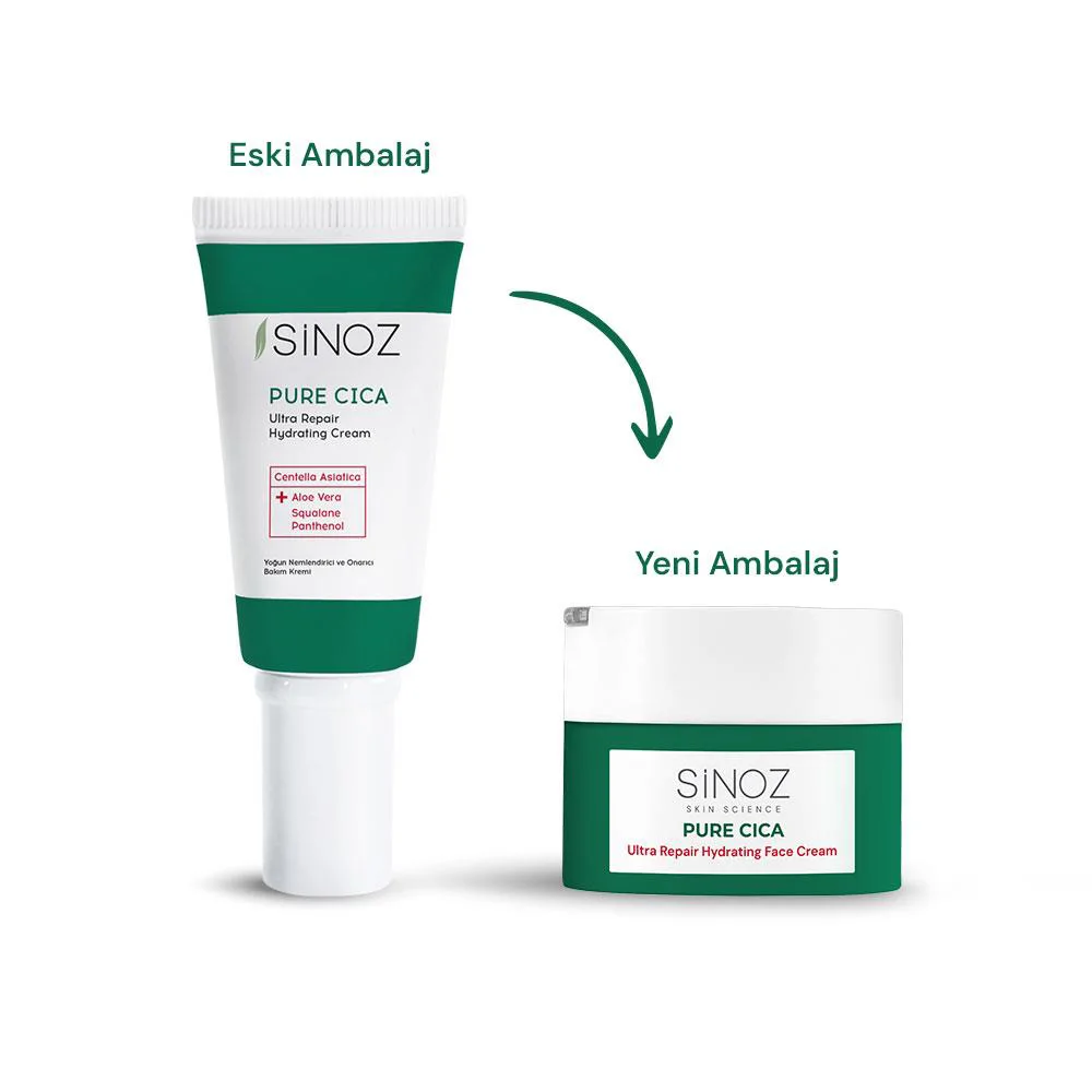 Sinoz Pure Cica Yoğun Onarıcı Yatıştırıcı Nemlendirici Bakım Kremi 50 ml