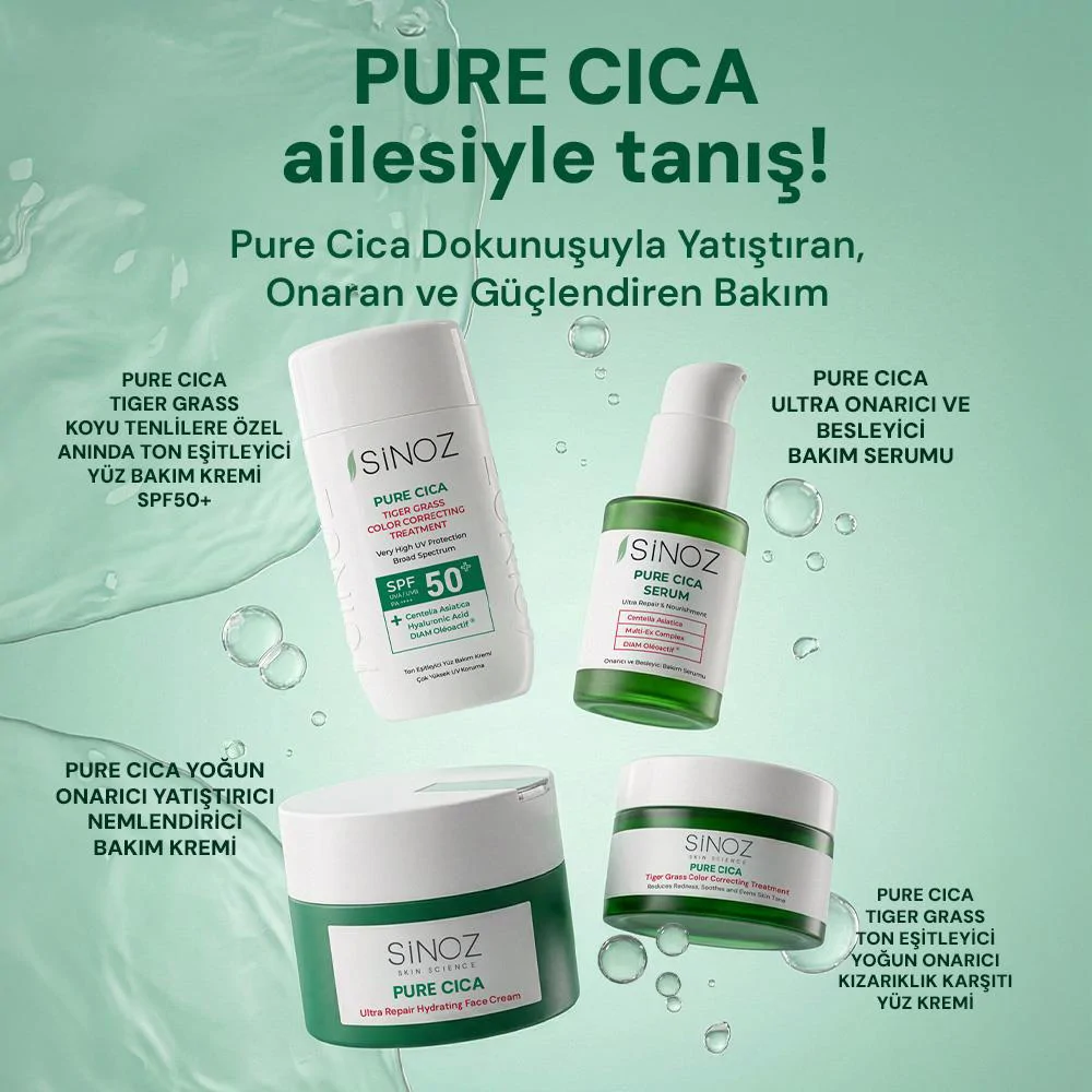Sinoz Pure Cica Yoğun Onarıcı Yatıştırıcı Nemlendirici Bakım Kremi 50 ml