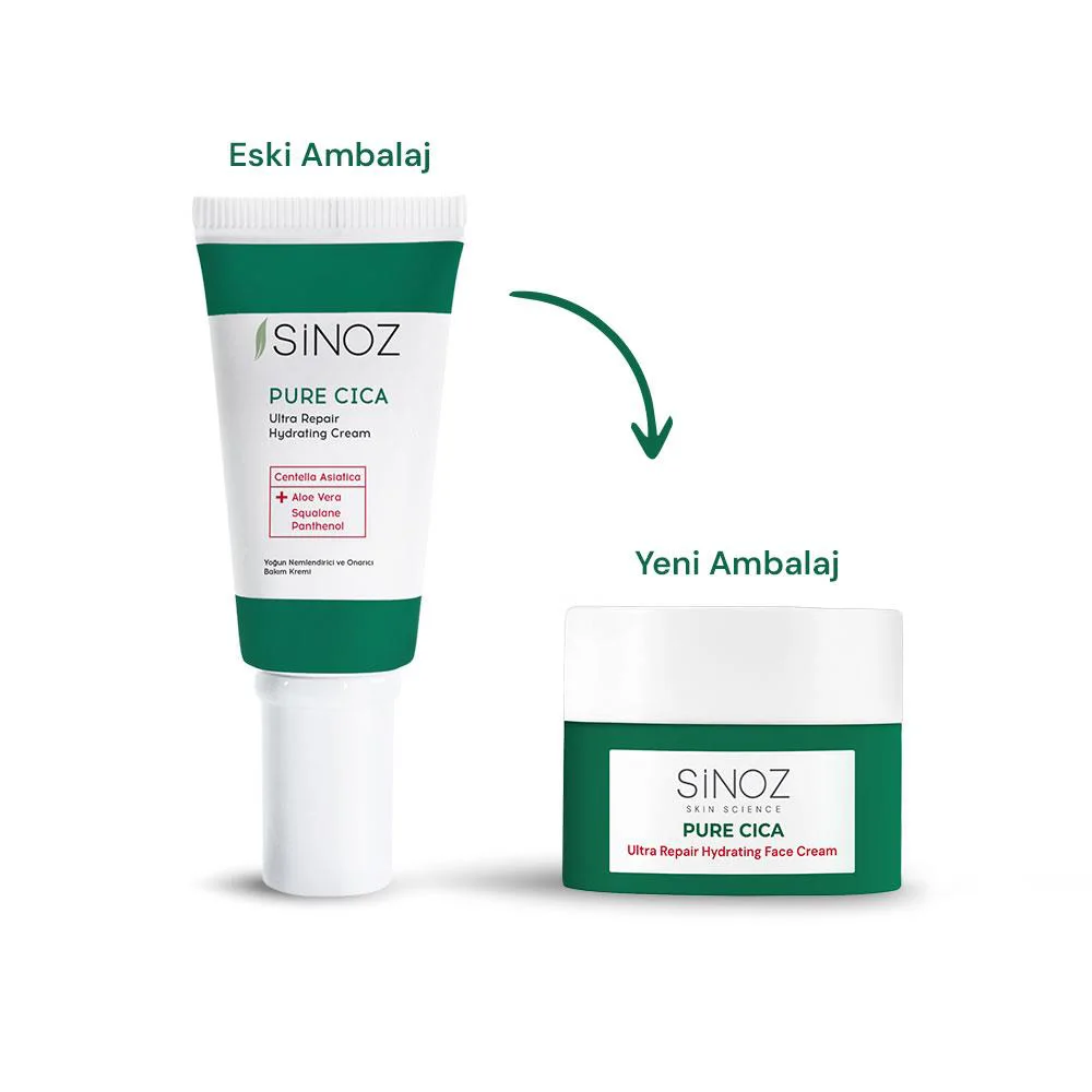 Sinoz Pure Cica Yoğun Onarıcı Yatıştırıcı Nemlendirici Bakım Kremi 50 ml