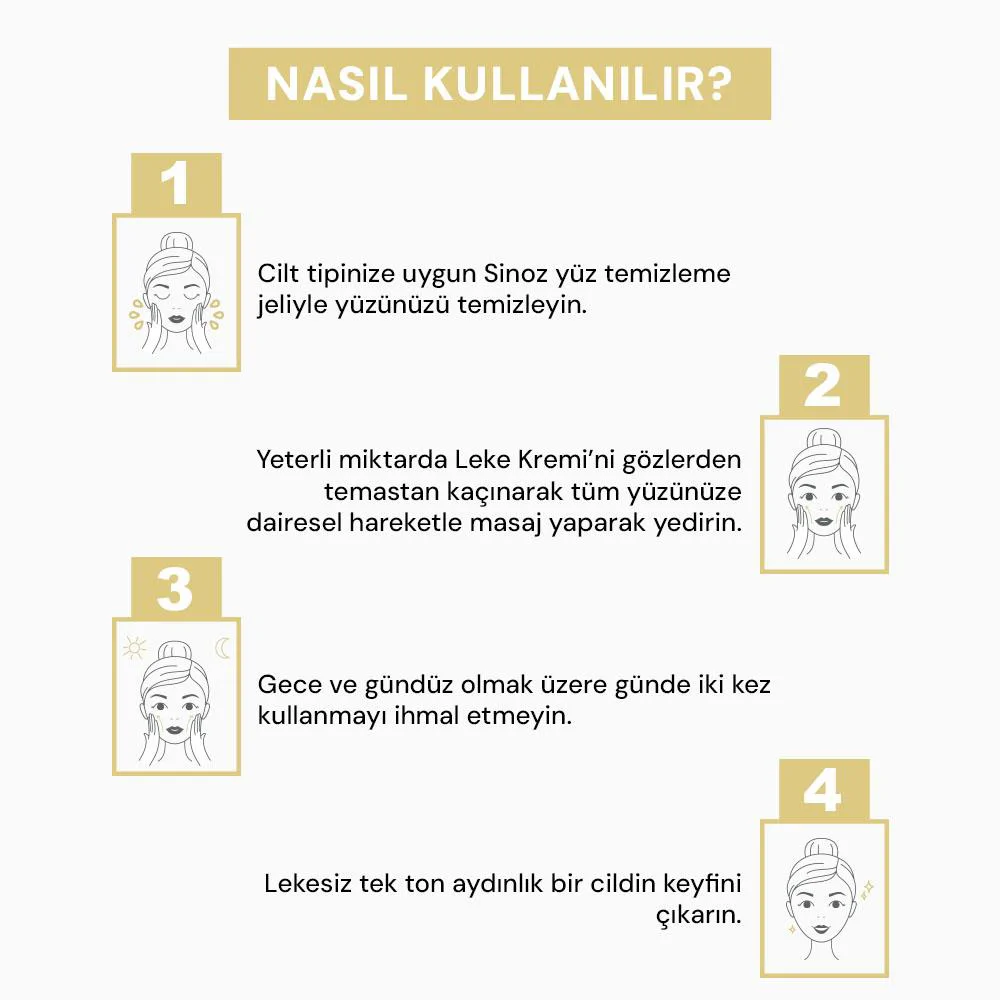 Sinoz Leke Kremi (Vitamin C 3% + Niacinamide 2%) 40 ml