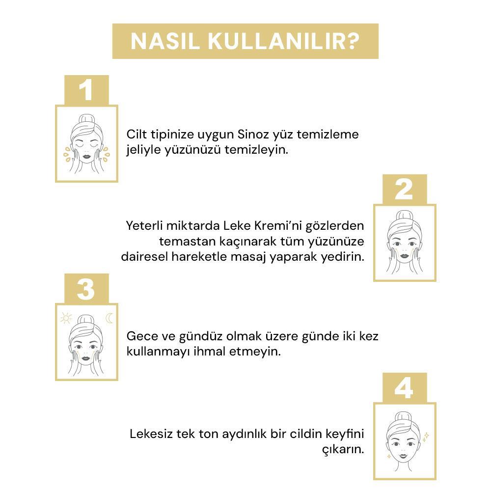 Sinoz Leke Kremi (Vitamin C 3% + Niacinamide 2%) 40 ml