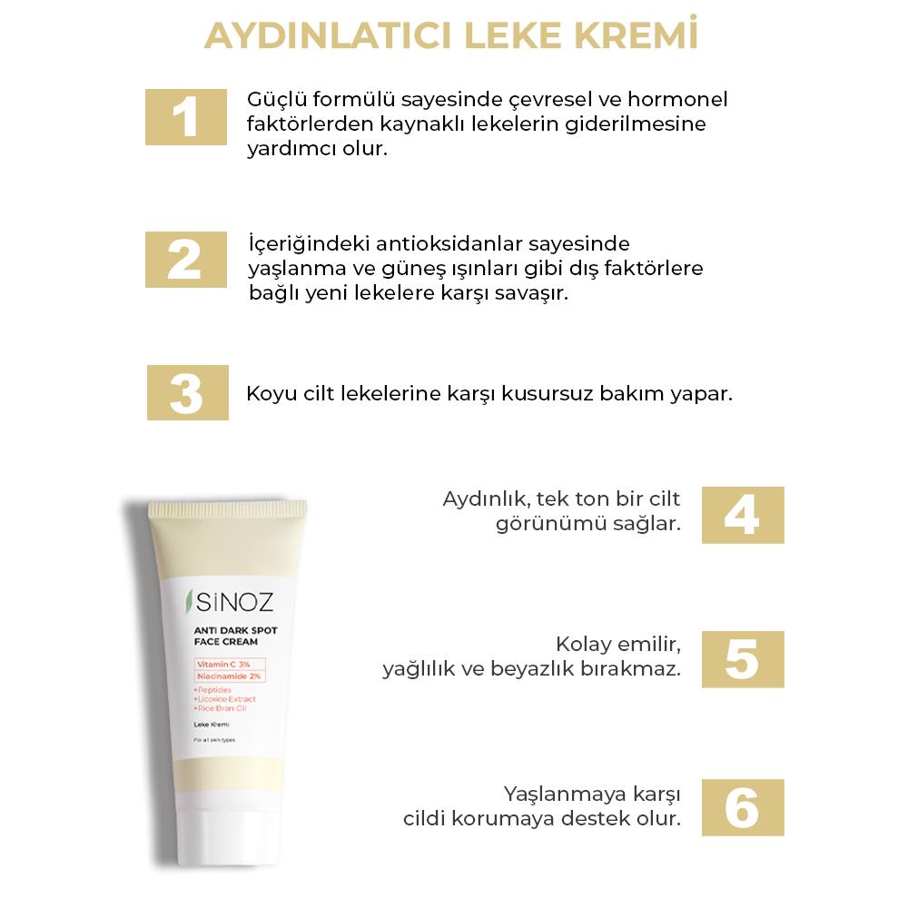 Sinoz Leke Kremi Vitamin C 3% + Niacinamide 2% 40 ml