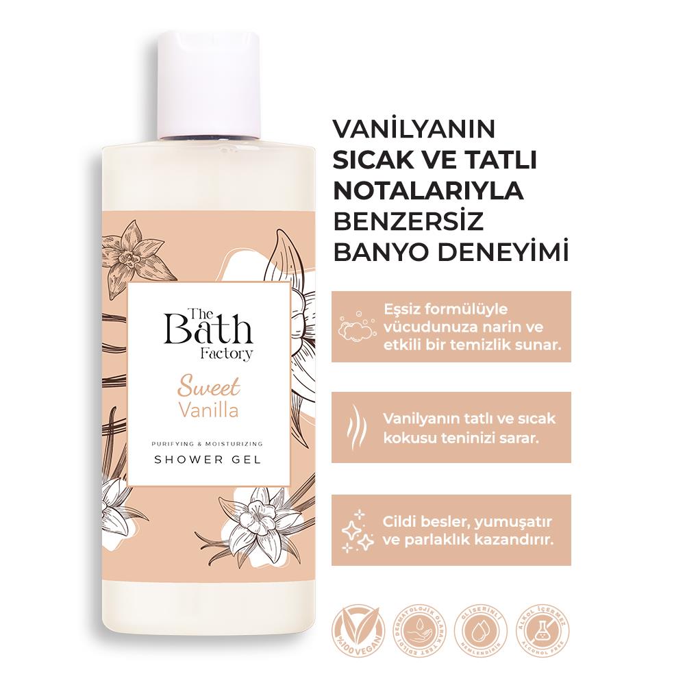 The Bath Factory Vanilyalı Duş Jeli 400 ML