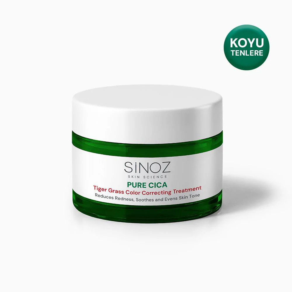 Sinoz Pure Cica Tiger Grass Anında Ton Eşitleyici Yoğun Onarıcı ve Kızarıklık Karşıtı Yüz Kremi 15 ml