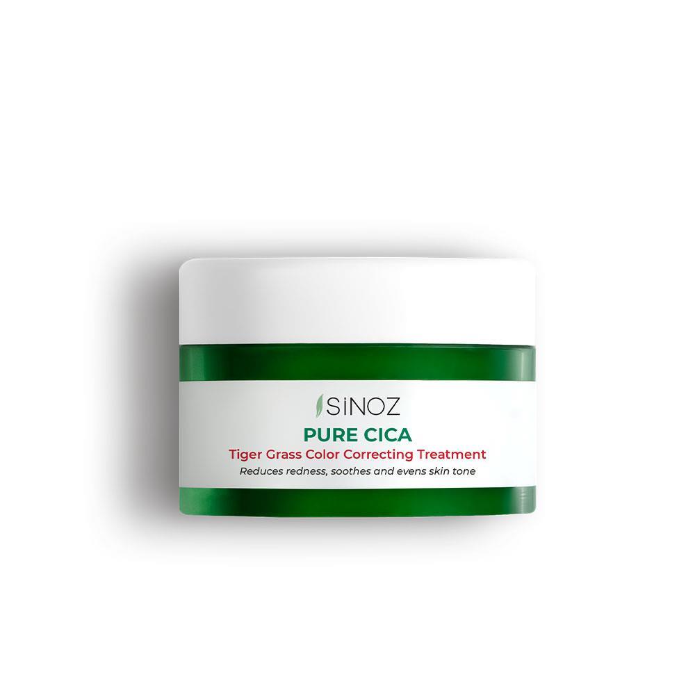 Sinoz Pure Cica Tiger Grass Anında Ton Eşitleyici Yoğun Onarıcı ve Kızarıklık Karşıtı Yüz Kremi 15 ml