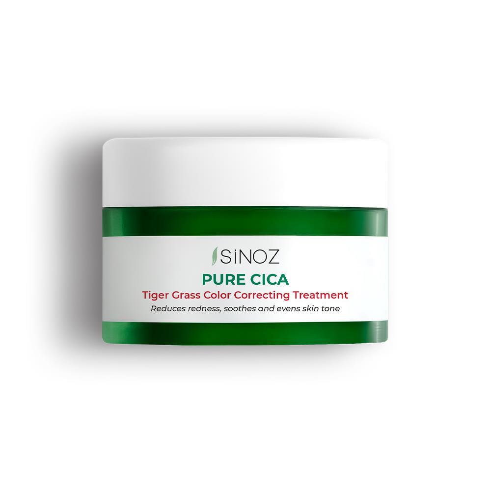 Sinoz Pure Cica Tiger Grass Anında Ton Eşitleyici Yoğun Onarıcı ve Kızarıklık Karşıtı Yüz Kremi 15 ml