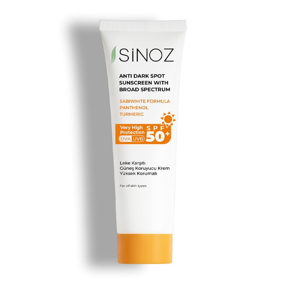 Sinoz Leke Karşıtı SPF50+ Güneş Kremi - Normal ve Kuru Ciltlere 50 ml