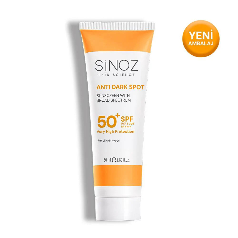 Sinoz Leke Karşıtı SPF50+ Güneş Kremi - Normal ve Kuru Ciltlere 50 ml