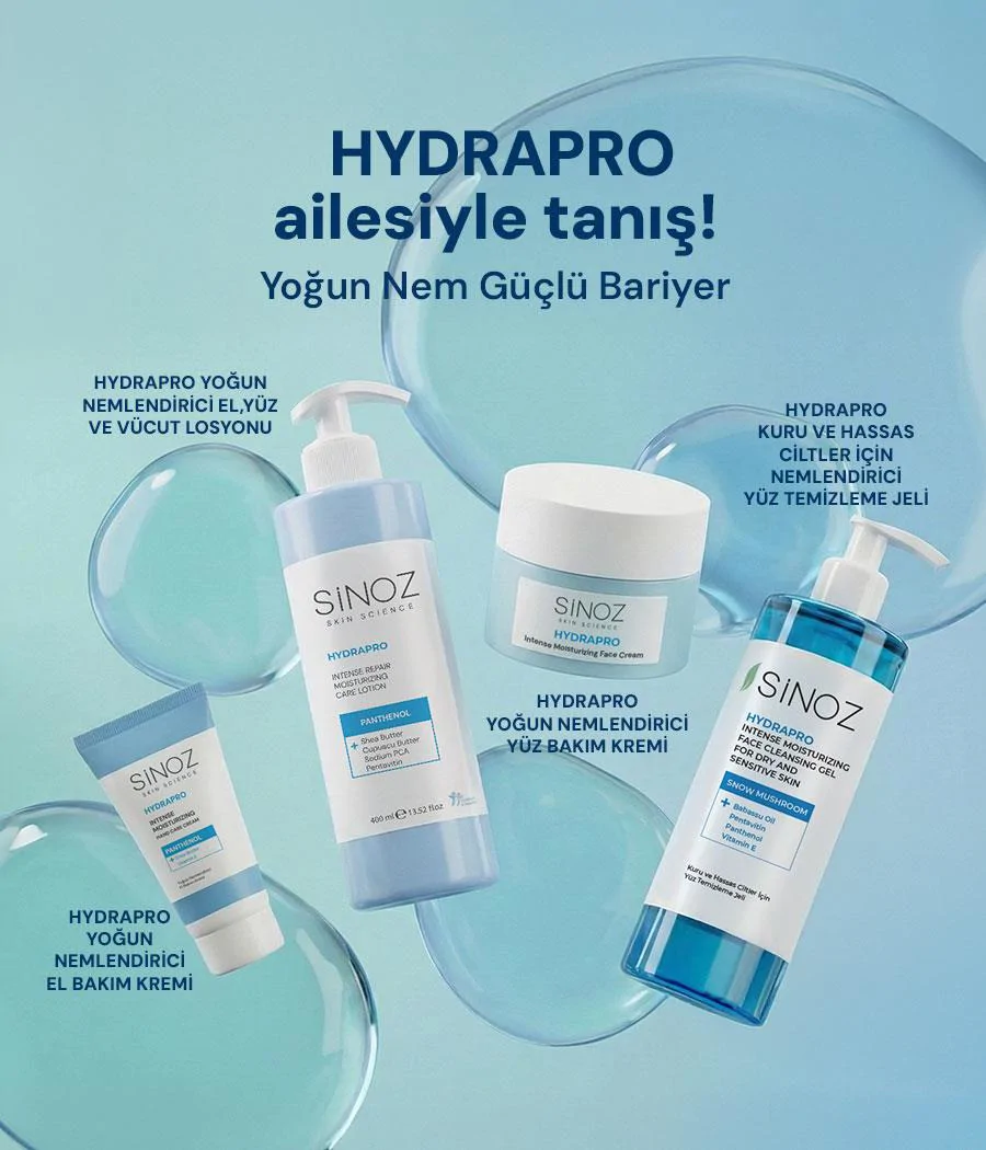 Sinoz Hydrapro Kuru ve Hassas Ciltler için Nemlendiricili Yüz