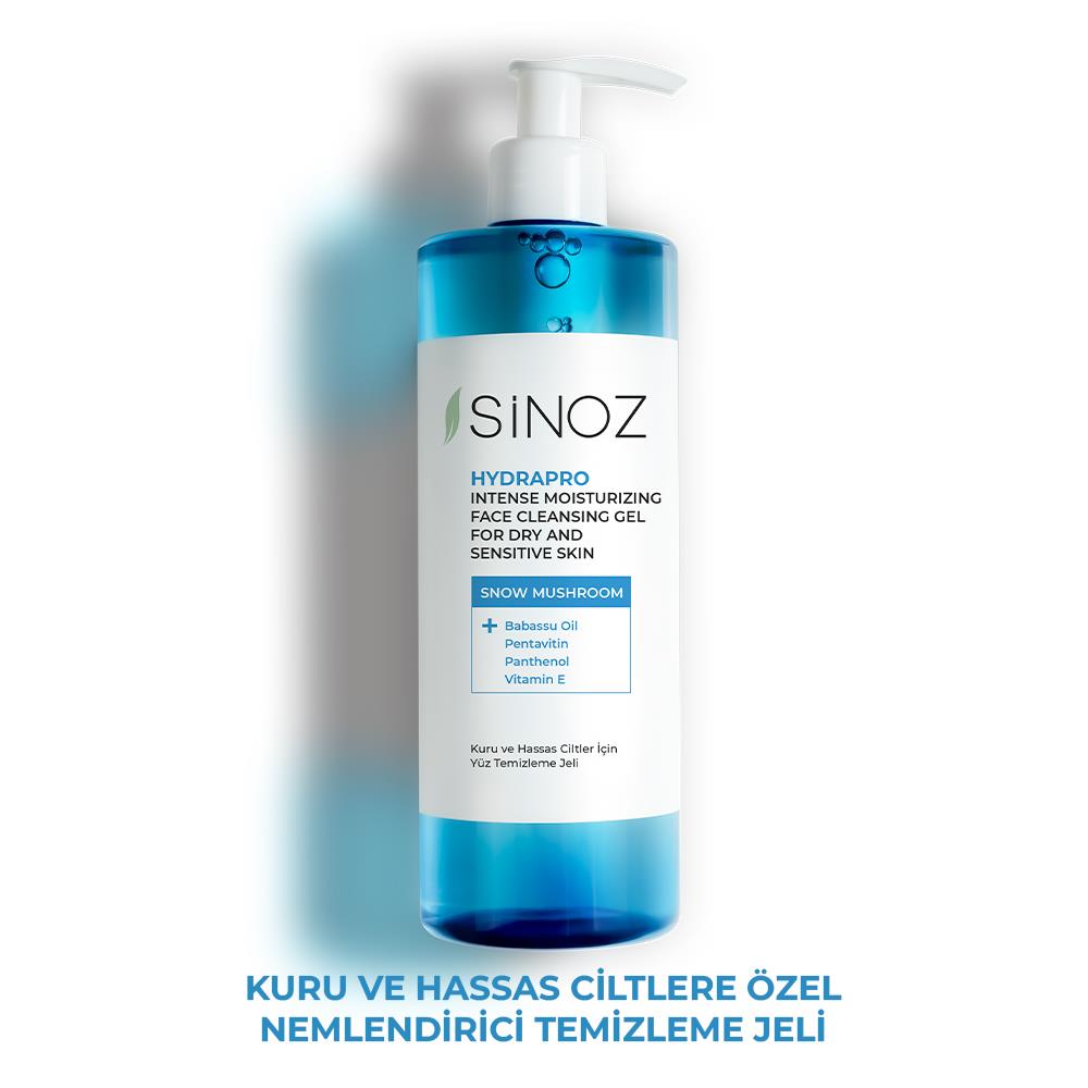 Sinoz  Hydrapro Kuru ve Hassas Ciltler İçin Yüz Temizleme Jeli 400 ml