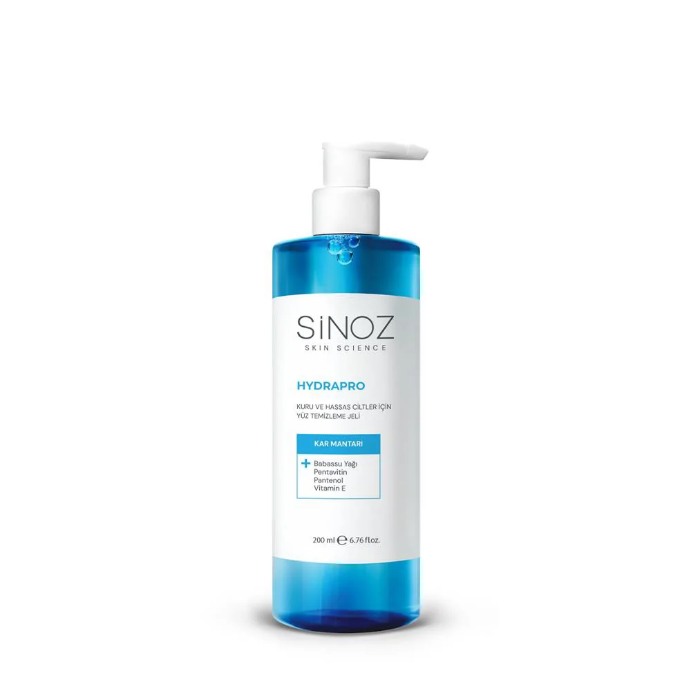 Sinoz Hydrapro Kuru ve Hassas Ciltler İçin Yüz Temizleme Jeli 200 Ml