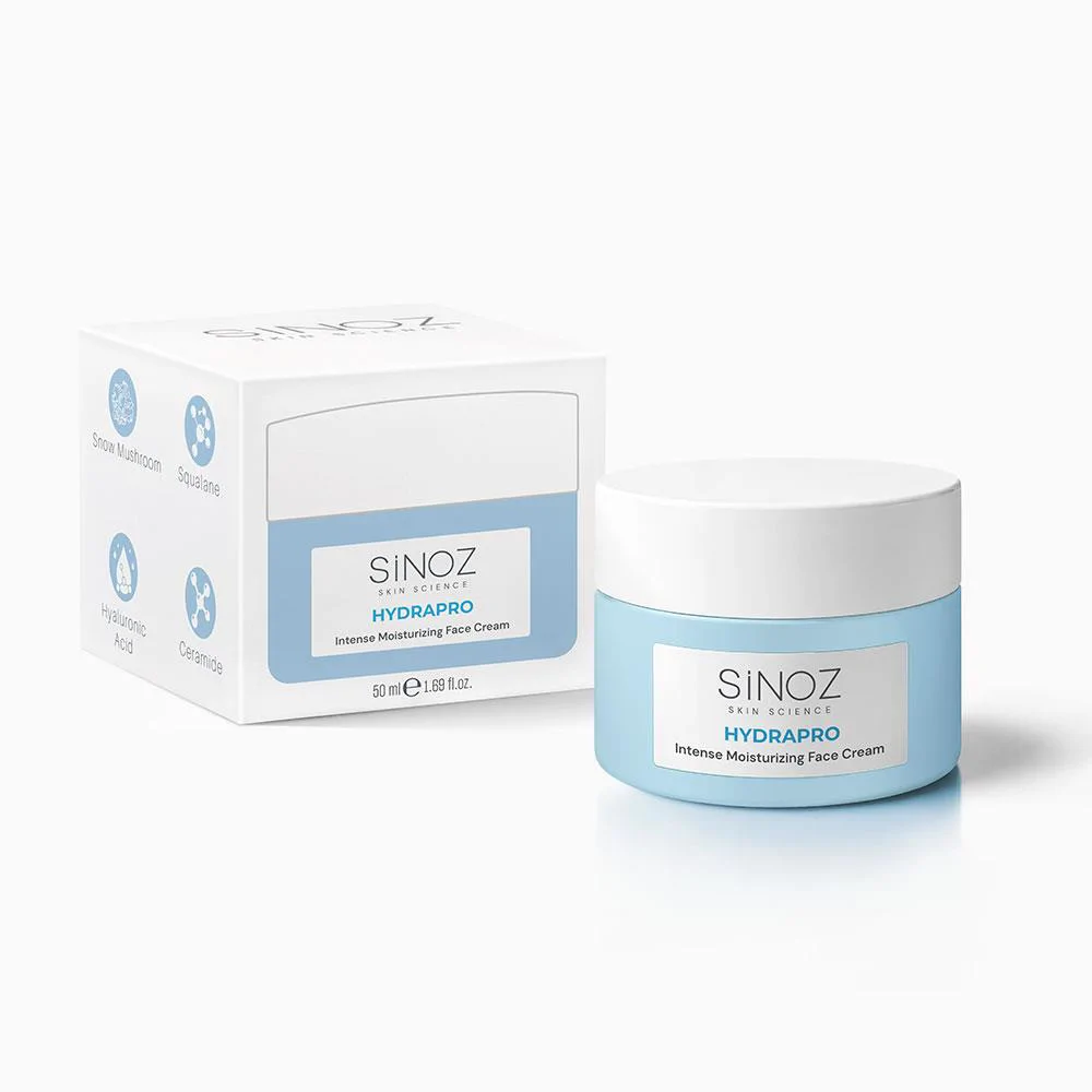Sinoz Hydrapro Su Bazlı 72 Saat Yoğun Nemlendirici Yüz Bakım Kremi 50 ml