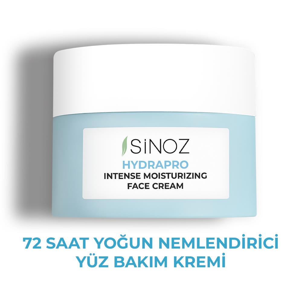 Sinoz Hydrapro Su Bazlı 72 Saat Yoğun Nemlendirici Yüz Bakım Kremi 50 ml 
