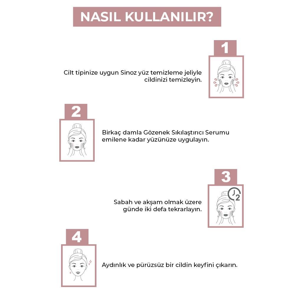 Sinoz Gözenek Sıkılaştırıcı Sebum Dengeleyici Sivilce Karşıtı Serum Niacinamide 10% + Zinc Pca 1% 30 ml