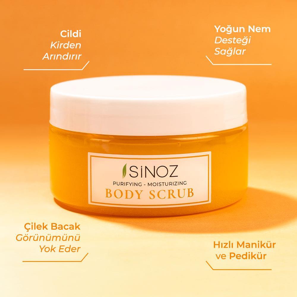 Sinoz Body Scrub Besleyici Arındırıcı Nemlendirici Vücut Peelingi 300 gr