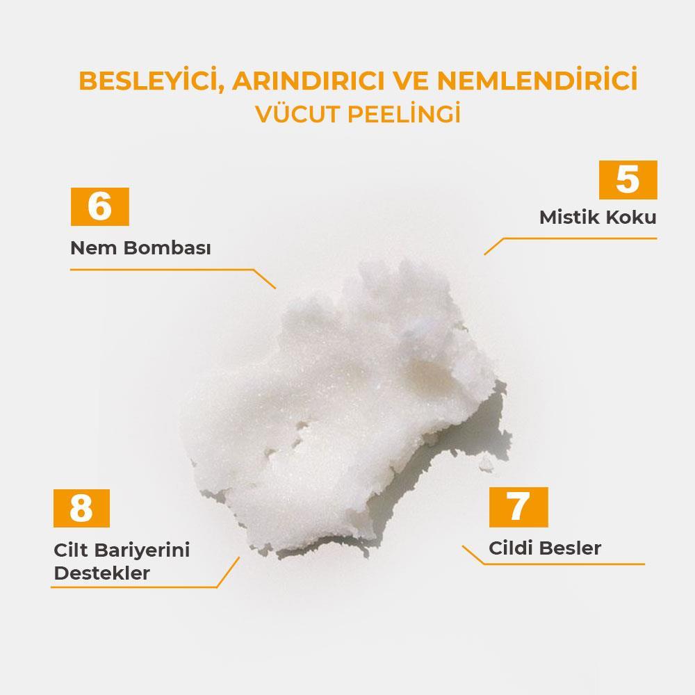 Sinoz Body Scrub Besleyici Arındırıcı Nemlendirici Vücut Peelingi 300 gr