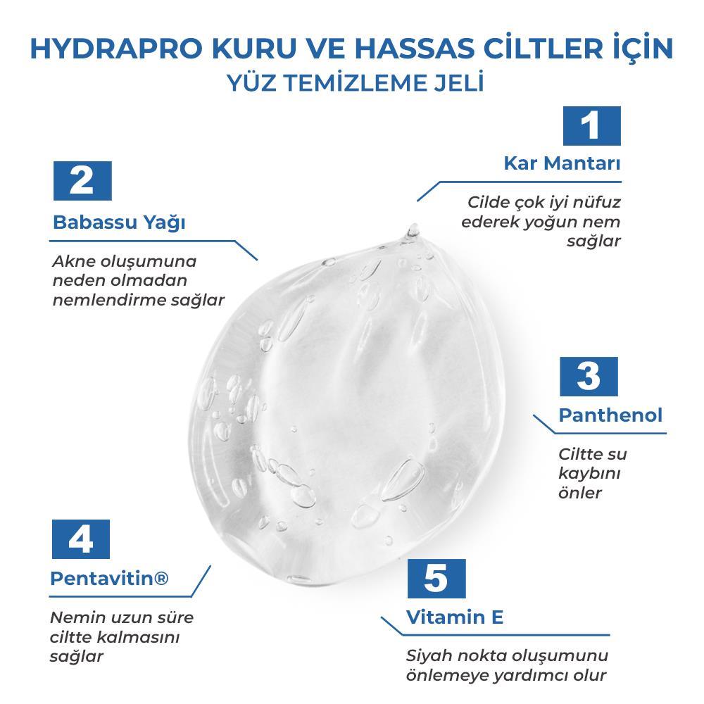 Sinoz Hydrapro Kuru ve Hassas Ciltler İçin Yüz Temizleme Jeli 400 Ml	