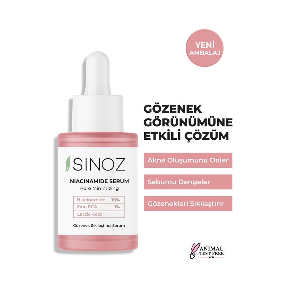 Sinoz Gözenek Sıkılaştırıcı Sebum Dengeleyici Sivilce Karşıtı Serum Niacinamide 10% + Zinc Pca 1% 30 ml