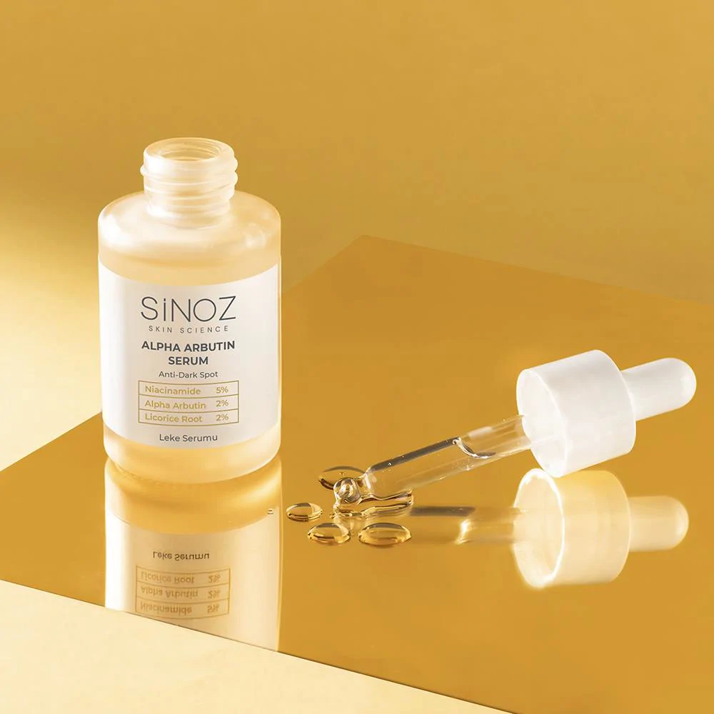 Sinoz Koyu Leke Karşıtı Arbutin Cilt Serumu (Niacinamide 5% + Alpha Arbutin 2%) 30 ml