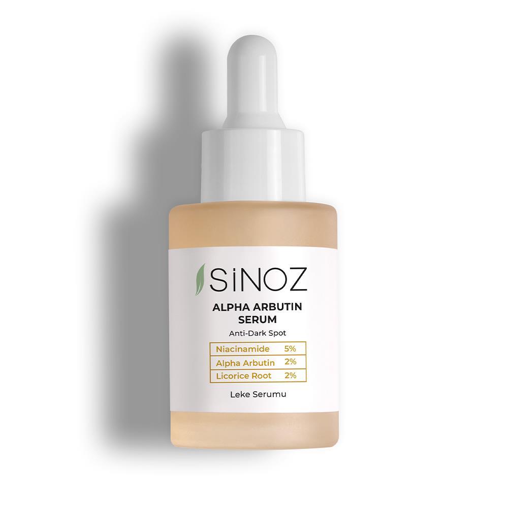 Sinoz Koyu Leke Karşıtı Arbutin Cilt Serumu (Niacinamide 5% + Alpha Arbutin 2%) 30 ml