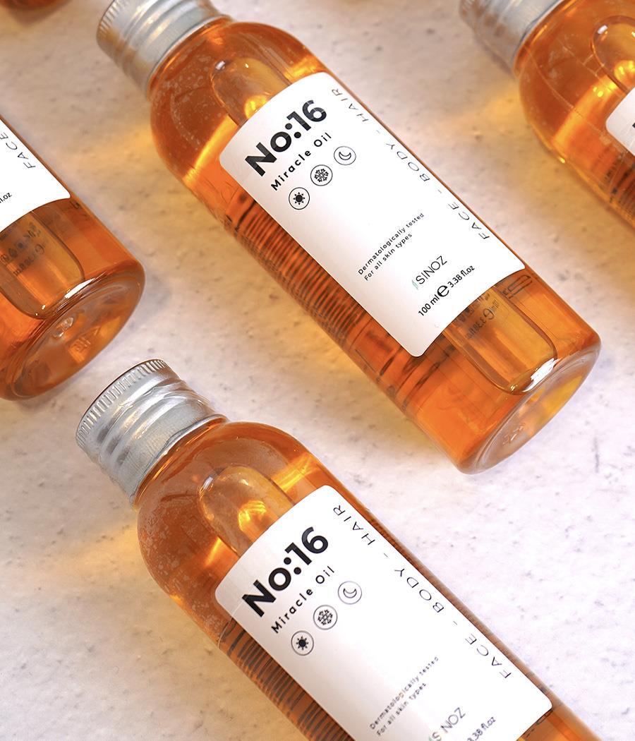 Sinoz No:16 Nemlendirici Besleyici Bakım Yağı Yüz - Saç - Vücut 100 ml