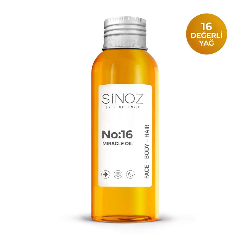 Sinoz No:16 Nemlendirici Besleyici Bakım Yağı  Yüz - Saç - Vücut 100 ml