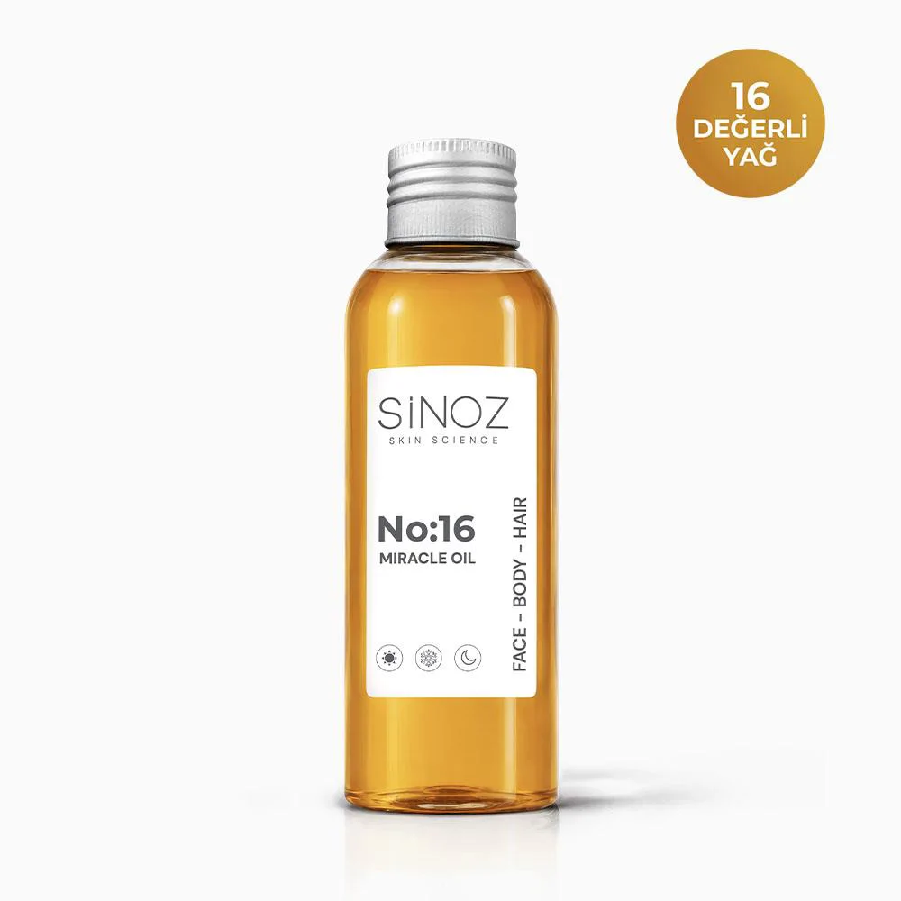 Sinoz No:16 Nemlendirici Besleyici Bakım Yağı  Yüz - Saç - Vücut 100 ml