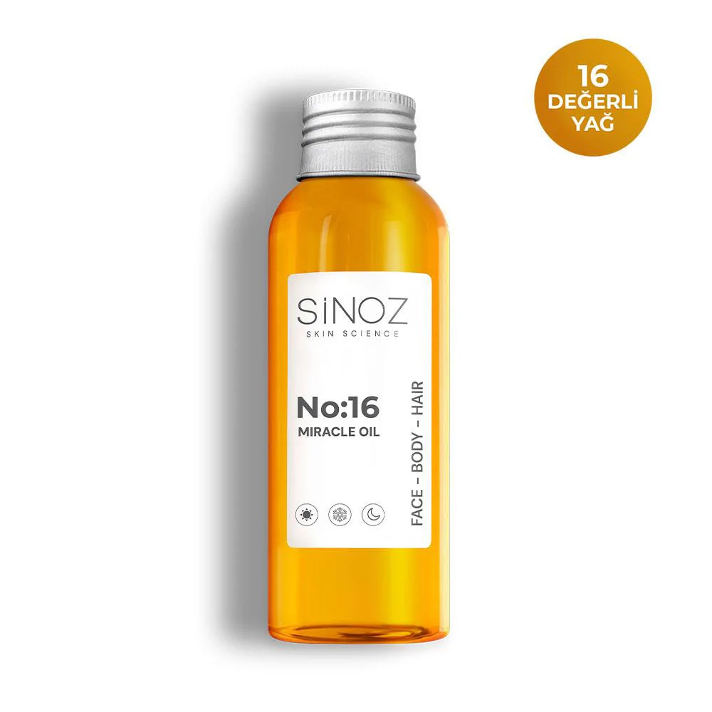 Sinoz No:16 Nemlendirici Besleyici Bakım Yağı  Yüz - Saç - Vücut 100 ml