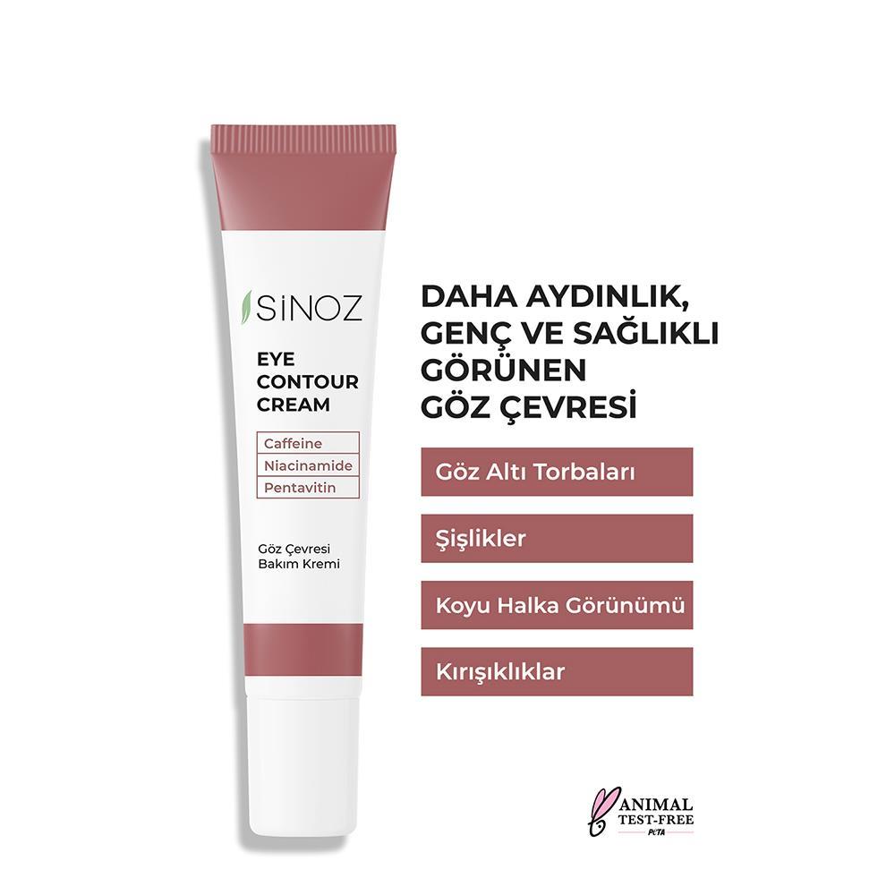 Sinoz Kırışıklık Koyu Halka Oluşumu Karşıtı Nemlendirici Göz Kremi 15 ml Göz Altı ve Çevresi İçin