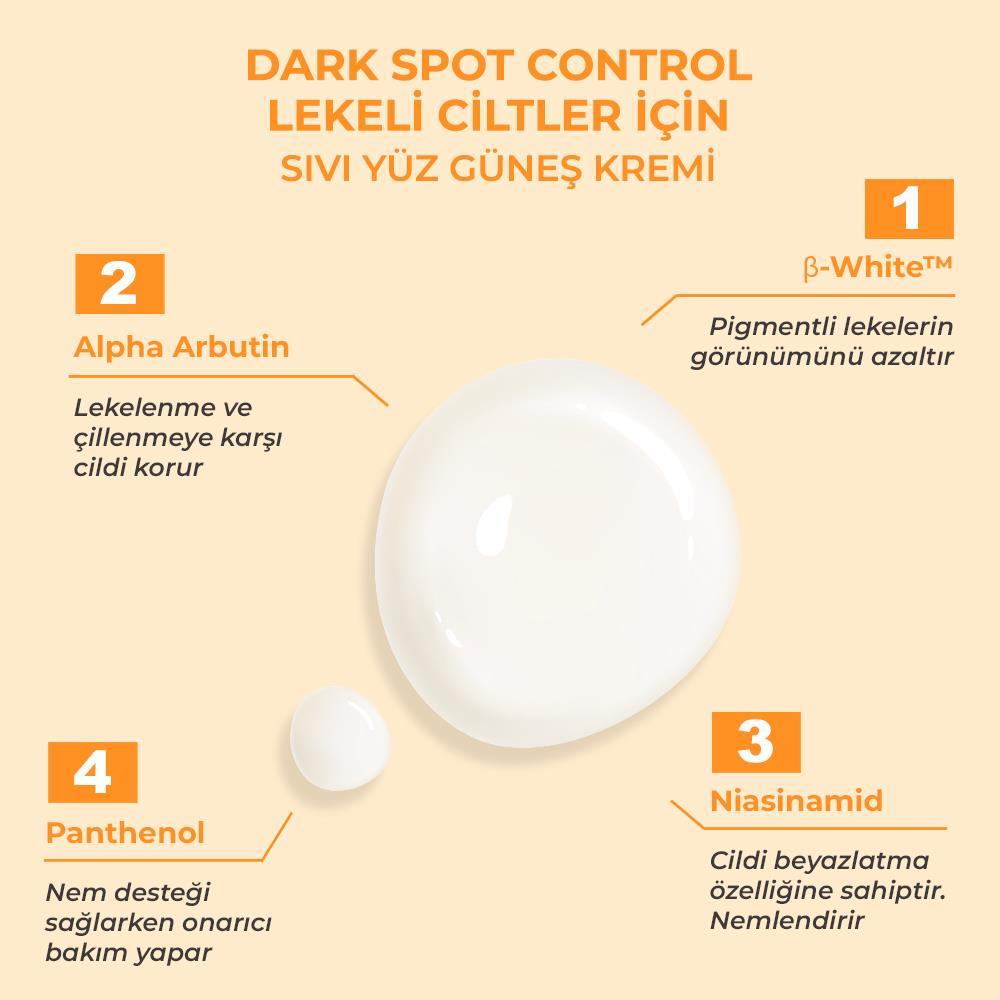 Sinoz Spf50+ Lekeli Ciltlere Özel Sıvı Güneş Kremi - Yeni Nesil Güneş Filtreleri ile Hibrit Formül 50ml